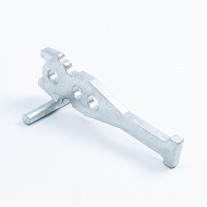 6T x 4-1/8" Forged Erection Anchor with Shear Bar